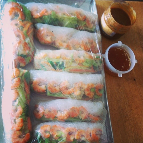 Vietnamese Spring Rolls With Dipping Sauce