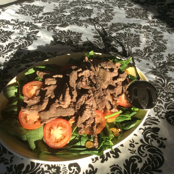 Steak and Spinach Salad