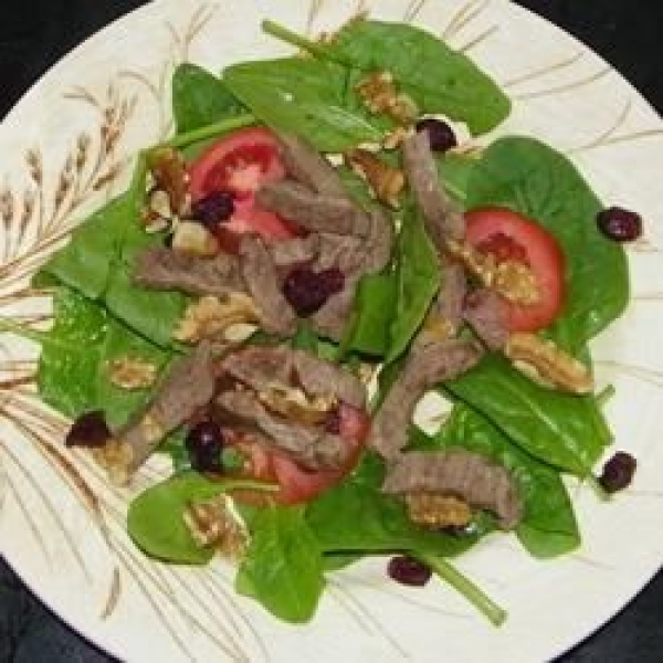 Steak and Spinach Salad