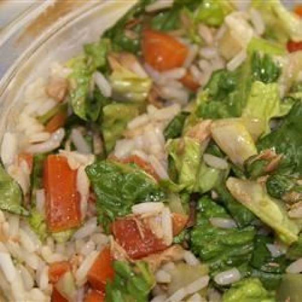 Romaine Rice Tuna Salad