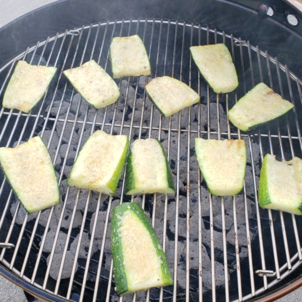 Grilled Garlic Parmesan Zucchini