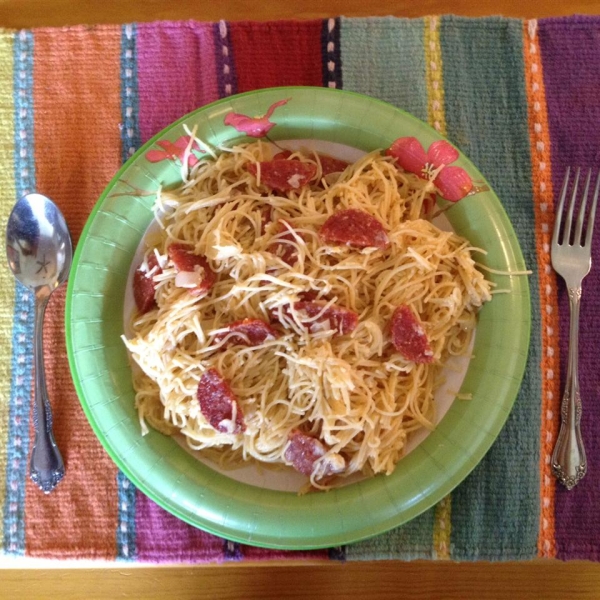 Sauceless Spaghetti