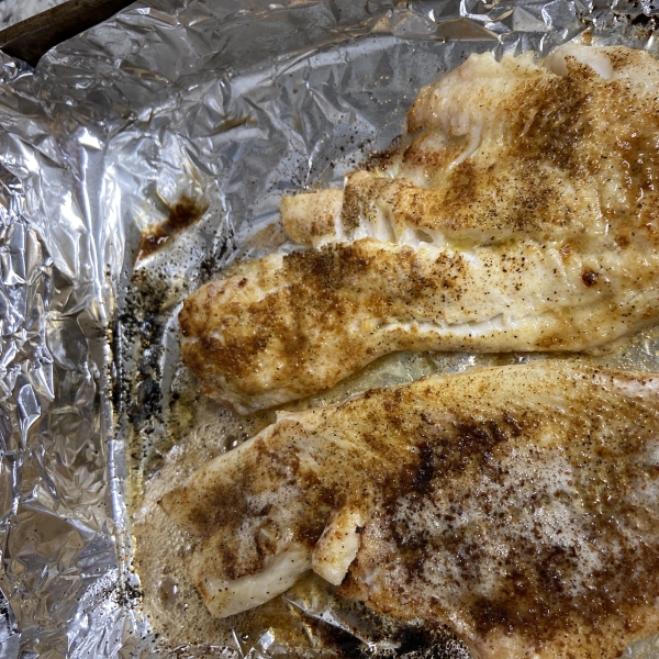 Simple Broiled Haddock