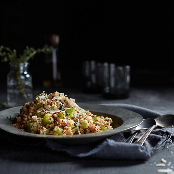 Sprouted Quinoa Savory Pilaf