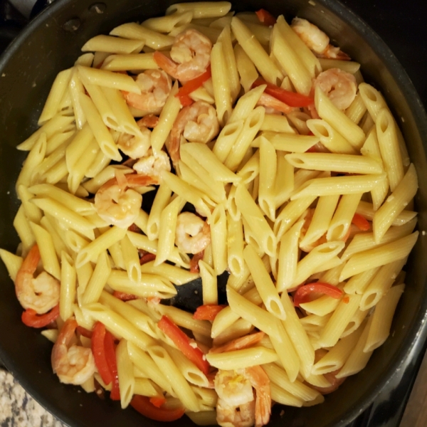 Easy Lemon-Shrimp Pasta