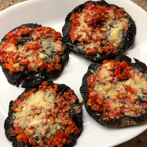 Grilled Stuffed Portobello Mushrooms