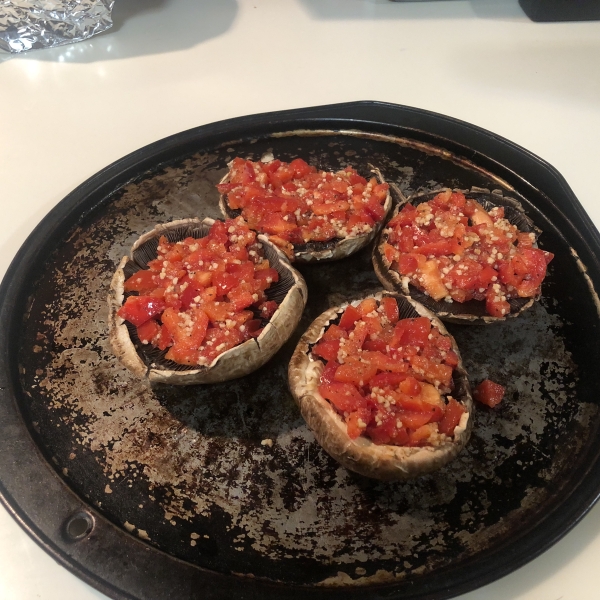 Grilled Stuffed Portobello Mushrooms