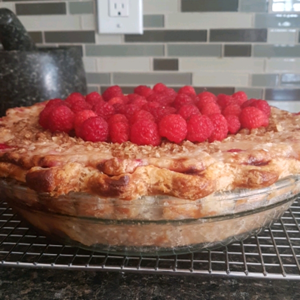 Sour Cream Raspberry Pie