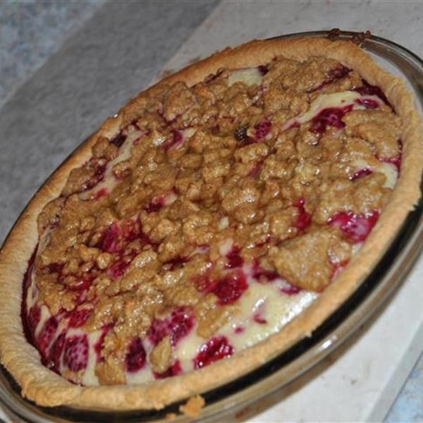 Sour Cream Raspberry Pie