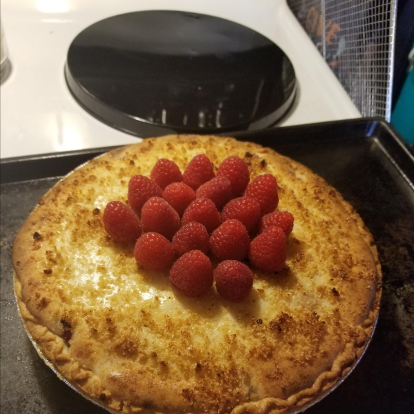 Sour Cream Raspberry Pie