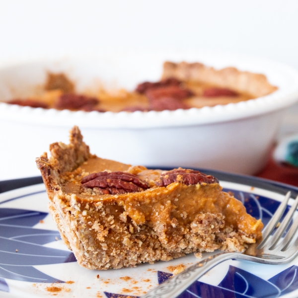 Pumpkin Tart With Pecan Crust