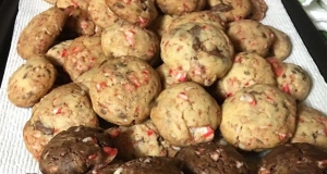 Candy Cane Chocolate Chunk Cookies