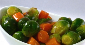 Glazed Carrots and Brussels Sprouts