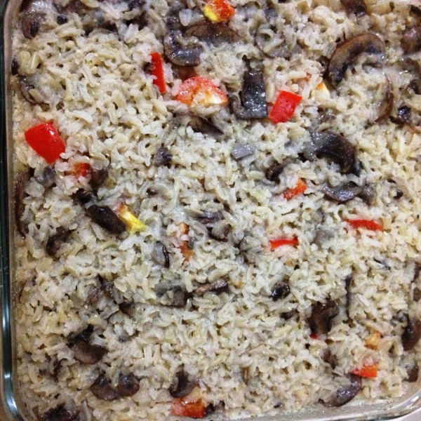 Baked Mushroom Rice