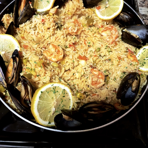 Authentic Seafood Paella