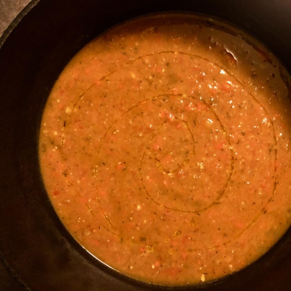 Roasted Pepper and Lentil Soup