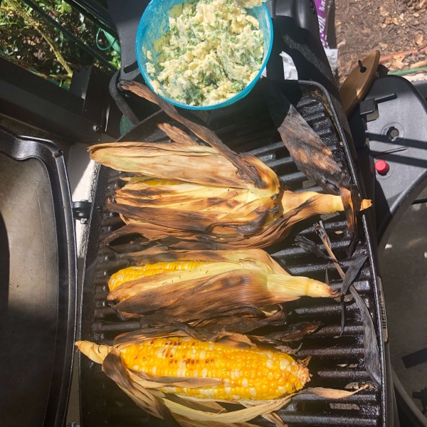 Grilled Corn with Cilantro Lime Butter