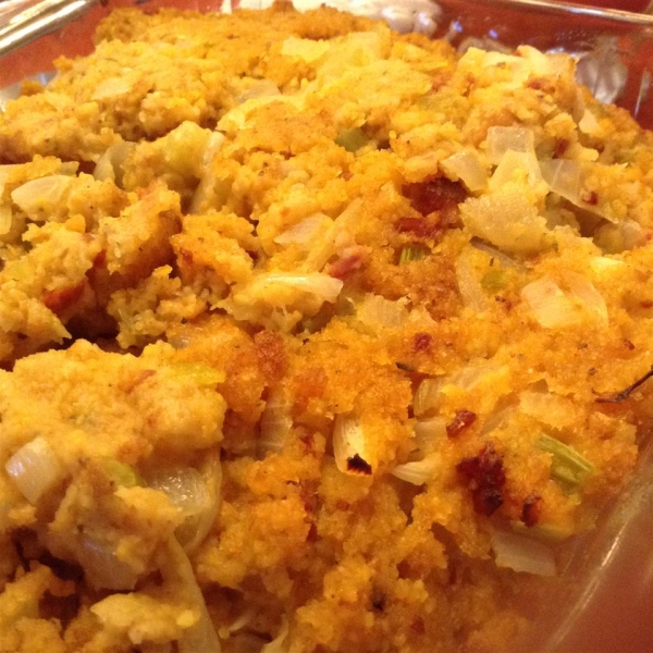 Cornbread Stuffing with Chorizo and Chiles