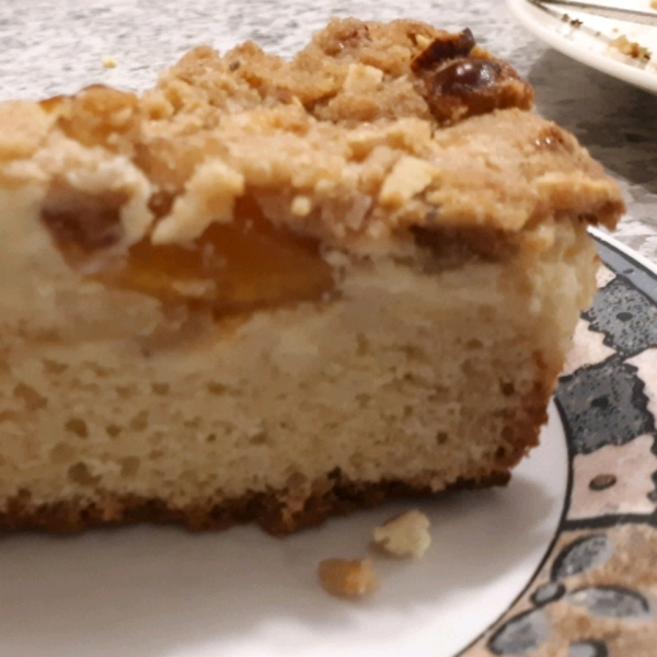 Cream Cheese-Filled Coffeecake With Fruit Preserves and Crumble Topping