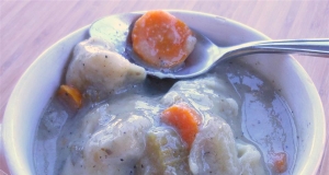 Leftover Turkey Soup with Rosemary Parmesan Dumplings