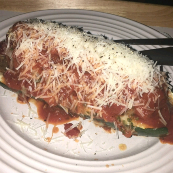 Italian Meatloaf in Zucchini Boats