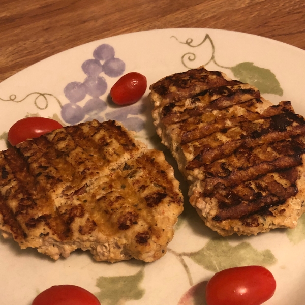 Greek Chicken Burgers with Feta