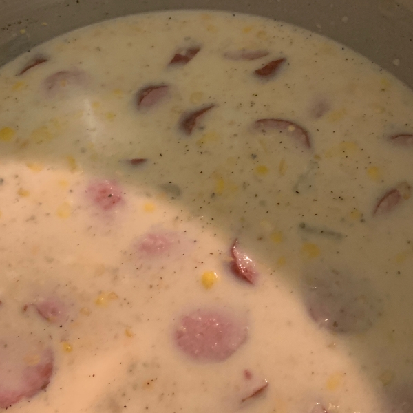 Corn Chowder with Sausage