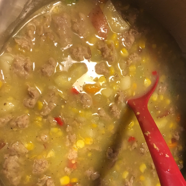 Corn Chowder with Sausage