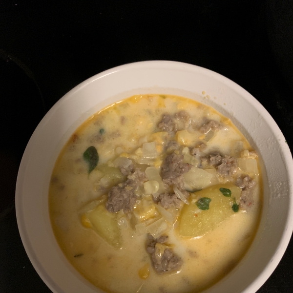 Corn Chowder with Sausage