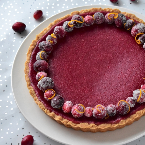 Cranberry-Orange Curd Tart