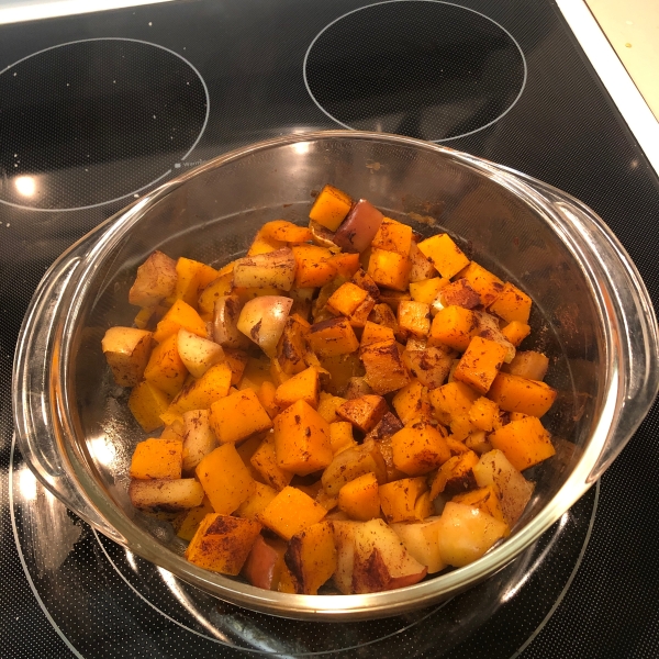 Butternut Squash with Apple and Cranberries