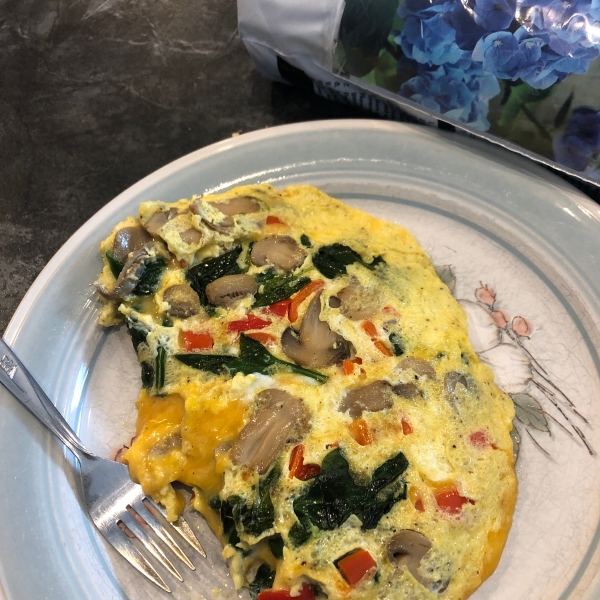 Spinach Mushroom Omelet