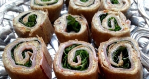 Ham and Fresh Basil Pinwheels