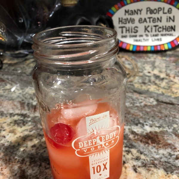 Pineapple Upside-Down Cake in a Glass