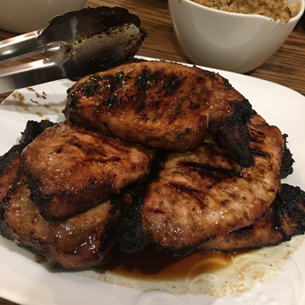 Southern Sweet Grilled Pork Chops