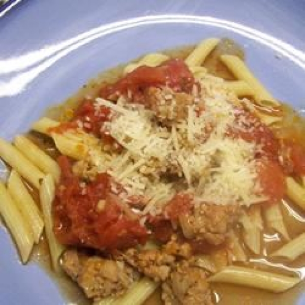 Pasta with Hot Sausage Sauce