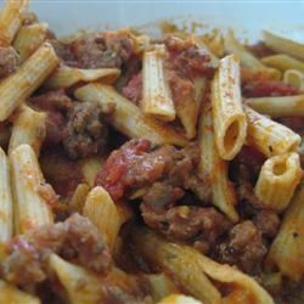 Pasta with Hot Sausage Sauce