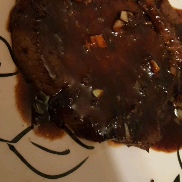 Flat Iron Steak with Balsamic Reduction