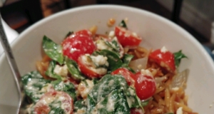 Orzo with Tomatoes, Basil, and Gorgonzola