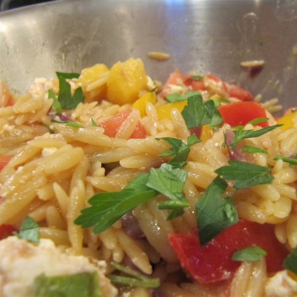 Orzo with Tomatoes, Basil, and Gorgonzola