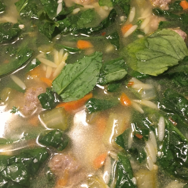 Italian Wedding Soup with Orzo