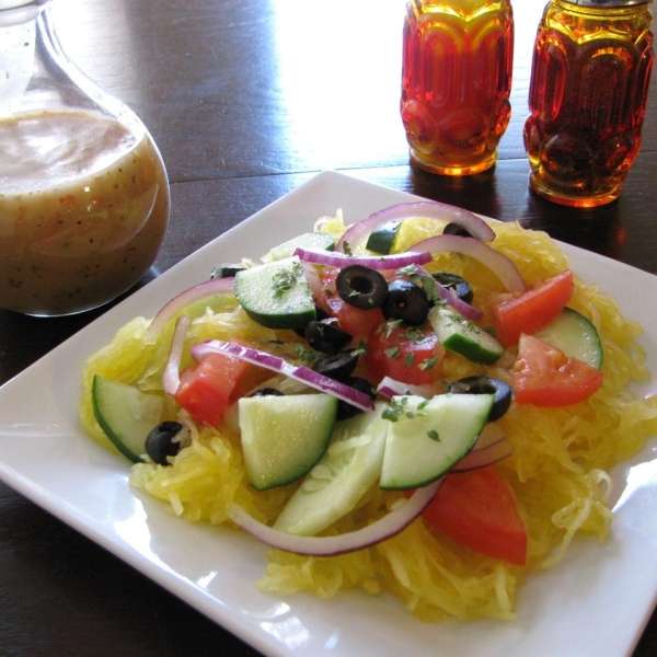 Refreshing Spaghetti Squash and Cucumber Salad