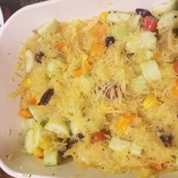 Refreshing Spaghetti Squash and Cucumber Salad