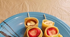 Fruit Crepe Kebabs