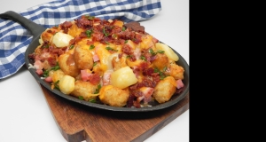 Cheesy Bacon, Ham, and Swiss Tater Tots® Poutine