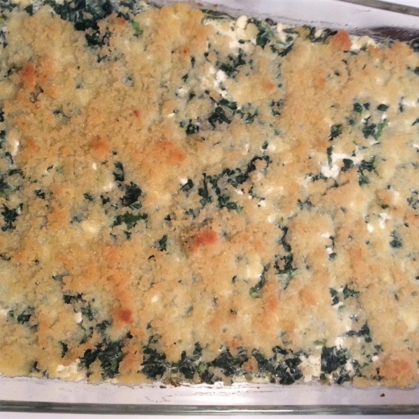 Crustless Spinach Pie