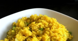 Rice Pilaf with Raisins and Veggies