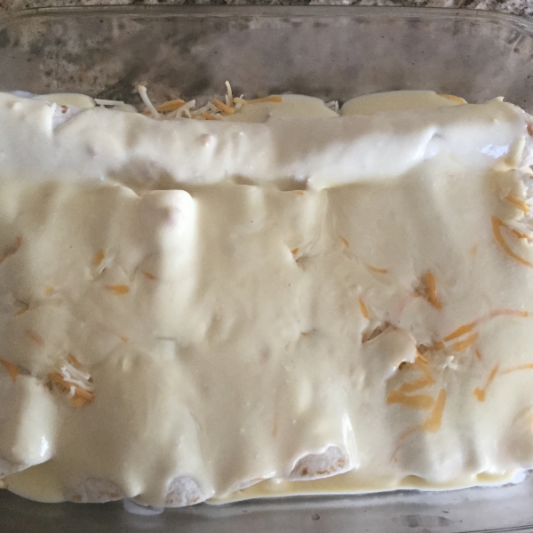 Low-Fat Sour Cream Chicken Enchiladas