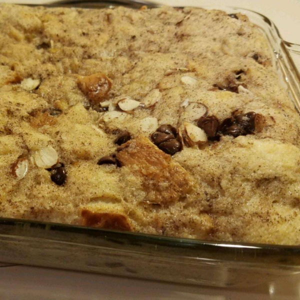 Chocolate Almond Bread Pudding