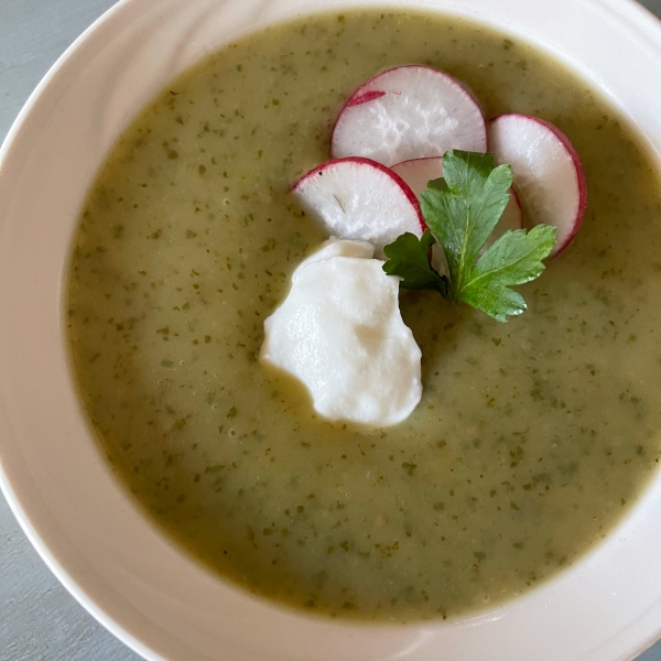 Radish Top Soup